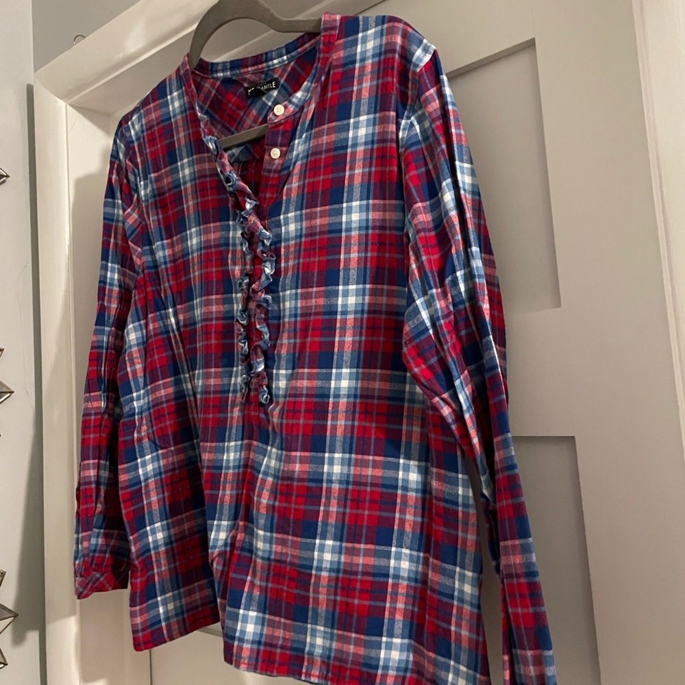 Plaid flannel shirt